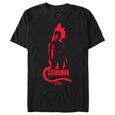 glas Nord Karu Men's The Batman Red Catwoman T-shirt - Black - Medium : Target