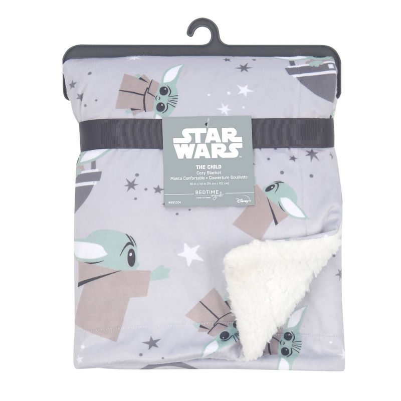 Lambs &#38; Ivy Star Wars Cozy Friends The Child/Baby Yoda Baby Blanket, 5 of 6