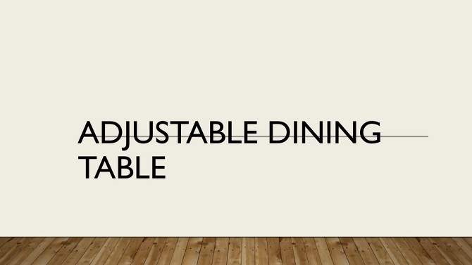 Mundra Adjustable Crank Dining Table - Carolina Cottage, 2 of 8, play video