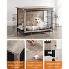 Feandrea Dog Crate Furniture, Modern Kennel for Dogs , Heavy-Duty Dog Cage with Multi-Purpose Removable Tray, Double-Door Dog House - 4 of 4