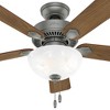 Hunter 44" Swanson Lighted Ceiling Fan Matte Silver with 5 Blades and Integrated LED Light Kit for Indoor Use - 4 of 4