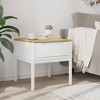 vidaXL Lamp Table Storage Desk Nightstand Living Room Furniture Solid Wood Pine - 3 of 4