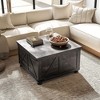 NicBex 31.5 Inch Square Coffee Table with Hinged Flip Lift Top and Hidden Storage Space for Living Room,Bedroom - 2 of 4