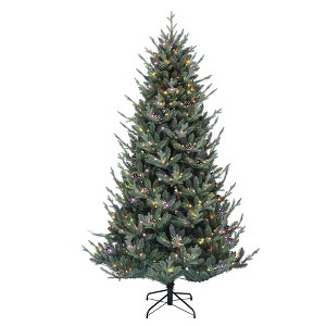 6ft Prelit Hillside Spruce Christmas Tree with 35 Pine Cones and 300 Lights & 11 Light Modes Xmas Tree - 1 of 4