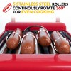 Nostalgia Hot Dog Roller and Bun Warmer, 8 Hot Dog and 6 Bun Capacity - 3 of 4