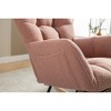 Teddy Fabric Rocking Chair with Adjustable Footrest and Side Pocket - 4 of 4