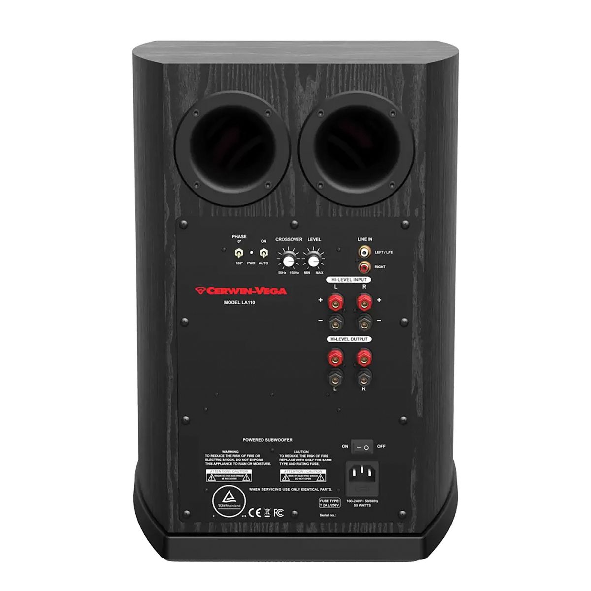 Cerwin-Vega® LA Series 200-Peak-Power 10-In. Powered Subwoofer, LA110B - thumbnail 3