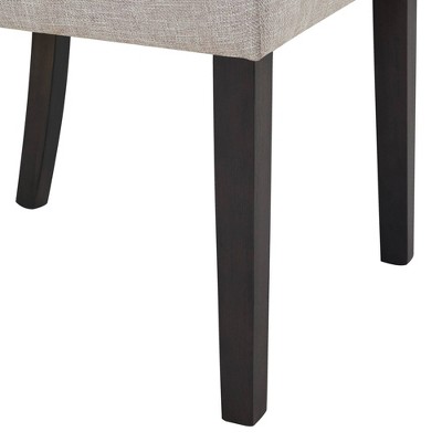 Beige Linen Upholstered Tufted Side Chair Set