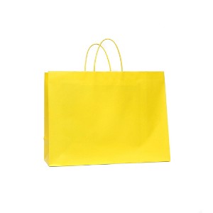 Large Gift Bag Solid Yellow - Spritz™ - 1 of 3