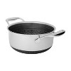Livwell Brands Diamond Clad 3qt Hybrid Nonstick Stainless Steel Stock Pot and Lid: Tri Ply, Oven & Dishwasher Safe, Vented Lid - 3 of 4
