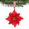 3.5 Inch Mini Poinsettia Facet Ornament Light Filtering Tree Ornaments - 2 of 3