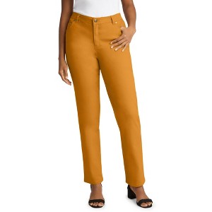 Jessica London Women's Plus Size Tall True Fit Stretch Denim Straight Leg Jean - 1 of 4