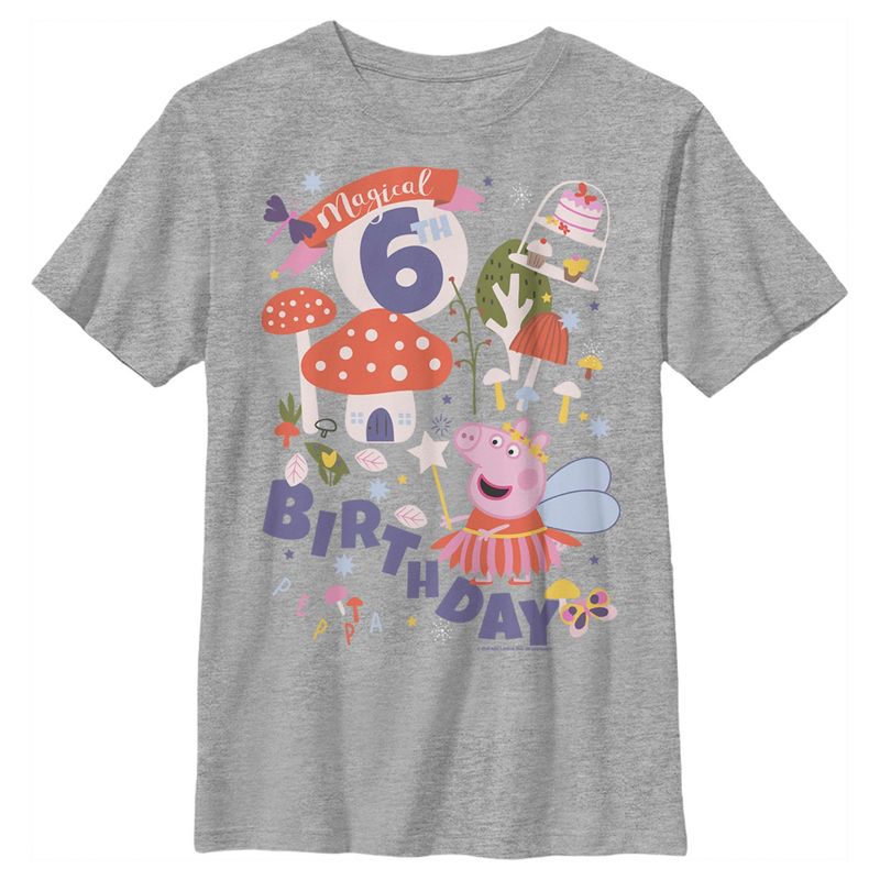 Boy's Peppa Pig Magical 6th Birthday T-Shirt, 1 of 6