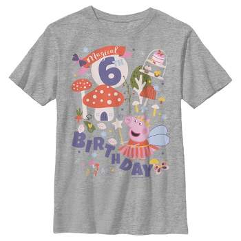 Boy's Peppa Pig Magical 6th Birthday T-Shirt