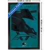 Trends International NHL San Jose Sharks - Logo 25 Framed Wall Poster Prints - 3 of 4