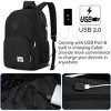 Paaaawaters Backpack for Men and Women,School Backpack for Teenager,15.6 inch Laptop Bookbag with USB Charging port - 2 of 4