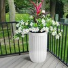 Tall Planters Set of 2, Outdoor Self Watering Pots with Water Level Monitor for Indoor Plants, Living Room, Home,Patio, Porch, Garden - 4 of 4