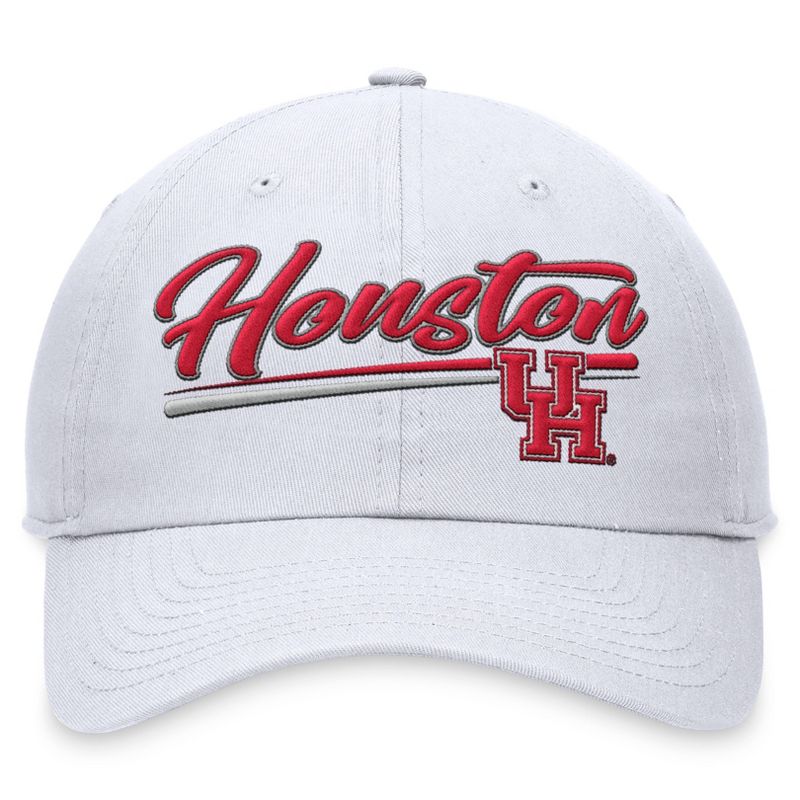 NCAA Houston Cougars Unstructured Washed Cotton Twill Hat - White, 2 of 5