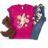 The Juniper Shop SmileyWorld Checkered Lightning Floral Youth Short Sleeve Tee - 4 of 4