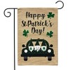 Briarwood Lane Happy St. Patrick's Day Gnomes Burlap Garden 18" x 12.5" - 2 of 4