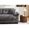 90.1'' Chenille Pleated 3-Seater Sofa with Dense Foam Cushion and Spring Support - 2 of 4