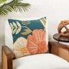Saro Lifestyle Blossom Burst Down Filled Throw Pillow, 20"x20", Multicolored - 3 of 3