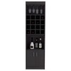Depot E-Shop Kava Bar Cabinet, 16 Built-in Wine Rack, Two Door Cabinet, Two Shelves - 4 of 4