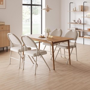 Folding Chairs, Portable Metal Chairs with Cushions and Non-Slip Feet Pads for Home and Office, Indoor and Outdoor Events - 1 of 4