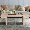 VYNXARIA Industrial Coffee Table with Rustic Finish and Dual-Tier Design - 2 of 4