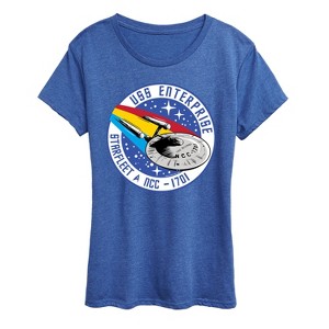Women's - Star Trek - Enterprise Mission Patch Short Sleeve Graphic T-Shirt - 1 of 4