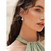 Christmas Gifts Pearl Earrings for Women, Dainty Quality Dangle Earrings Wedding Jewelry for Women Gifts - 2 of 4