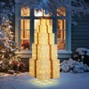 Karl Home 6FT Lighted Beige Gift Box Tower Christmas Decorations - 2 of 4