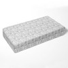 Bacati - Clouds in the City Mint/Gray 4 pc Crib Bedding Set with Diaper Stacker - 4 of 4