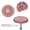 Unique Bargains Round Washable Elastic Bar Stool Cover for Dia 12"-14" Chairs 3 Pcs - 3 of 4