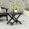 XINGHANZHENXUAN Outdoor Folding Wooden Side Table for Patio, Garden & Camping - 3 of 4