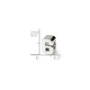 Black Bow Jewelry Sterling Silver Block Style, Number 6 Bead Charm - 2 of 3
