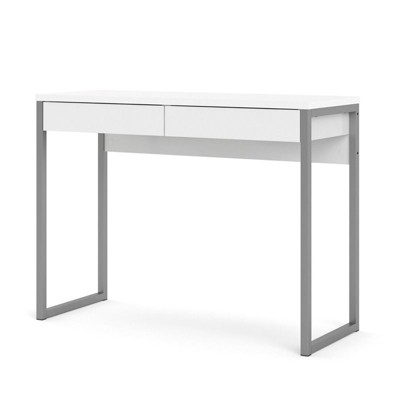 Aurora 2 Drawer Computer Desk in White-Tvilum