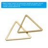 Unique Bargains Jewelry Handmade Triangle Earrings Beading Hoop 30 Pcs - 4 of 4