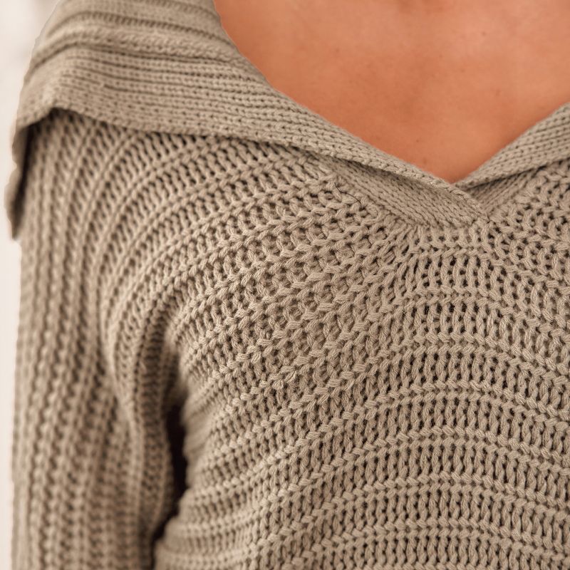 Women's Chunky Knit V-Neck Sweater - Cupshe, 2 of 8
