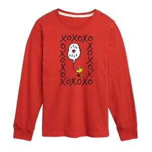 Boys' - Peanuts - Woodstock Xoxo Long Sleeve Graphic T-Shirt - 1 of 4