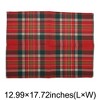Unique Bargains Christmas Place Mats Square Plaid Linen 13"x17.7" 2 Pcs - 3 of 4