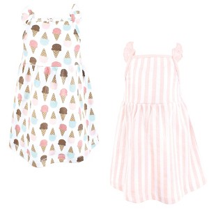 Luvable Friends Hudson Baby Sleeveless Dresses 2pk - 1 of 2