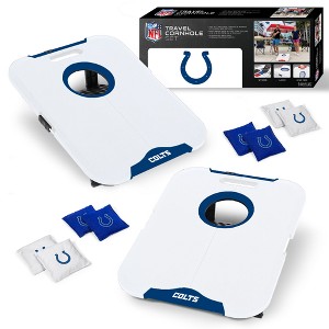 NFL Indianapolis Colts All-Weather Travel Cornhole Set - 1 of 4