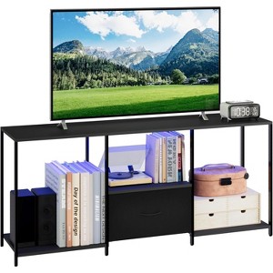 LED TV Stand for TVs up to 55", Entertainment Center with LED Lights & Open Storage Shelves, Modern Media Console for Living Room, Bedroom - 1 of 4