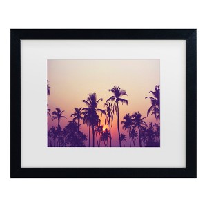 Trademark Fine Art - Design Fabrikken Palm Sky 1 Fabrikken Matted Framed Art - 1 of 4