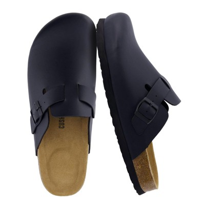 CUSHIONAIRE Haze Mens Clogs | Comfortable Slip-On Clogs for Men with Arch Support and Cork Suede Footbed | Perfect Potato Shoes for Indoor&Outdoor Use