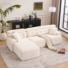 104.7'' Chenille L-Shaped Modular Sectional Sofa with High-Density Sponge, No-Assembly Couch - 2 of 4