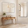VEVOR Wall Mounted Makeup Mirror, 0.15" Thick, 36" x 48" Mirror with Aluminium Alloy Frame & Explosion-Proof Film, Scratch-Resistant Mirror, Silver - 2 of 4