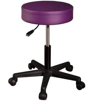 Black Rolling Stool Chair 26 x 26 x 33 : ST217 - Work Smart by Office  Star Products