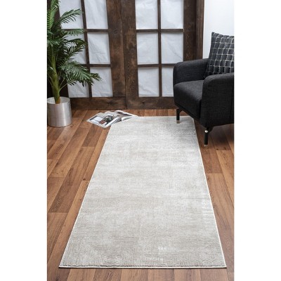 Ivory 5 ft. 3 in. x 7 ft. 3 in. Area Rug ¨C Soft 100% Polyester, Modern Accent Rug for Living Room, Bedroom, or Dining Area - Nertpow